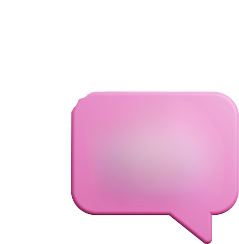 Like Comment Chat 3D Illustration